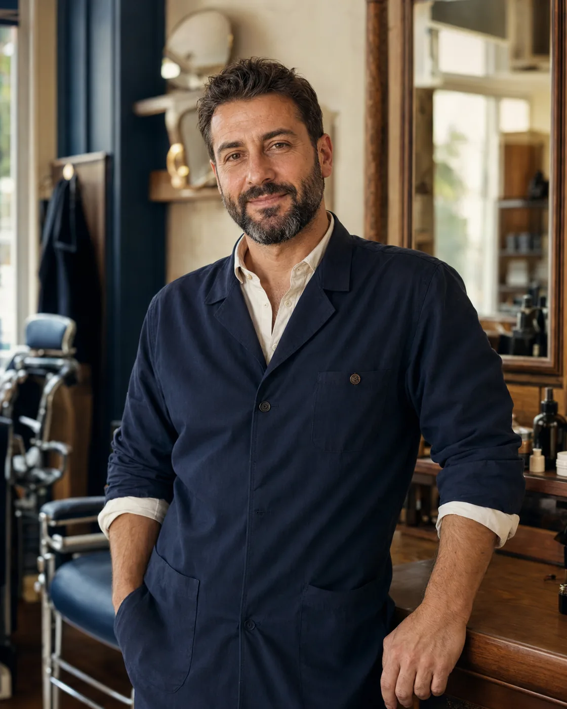 Propietario de una barbería local